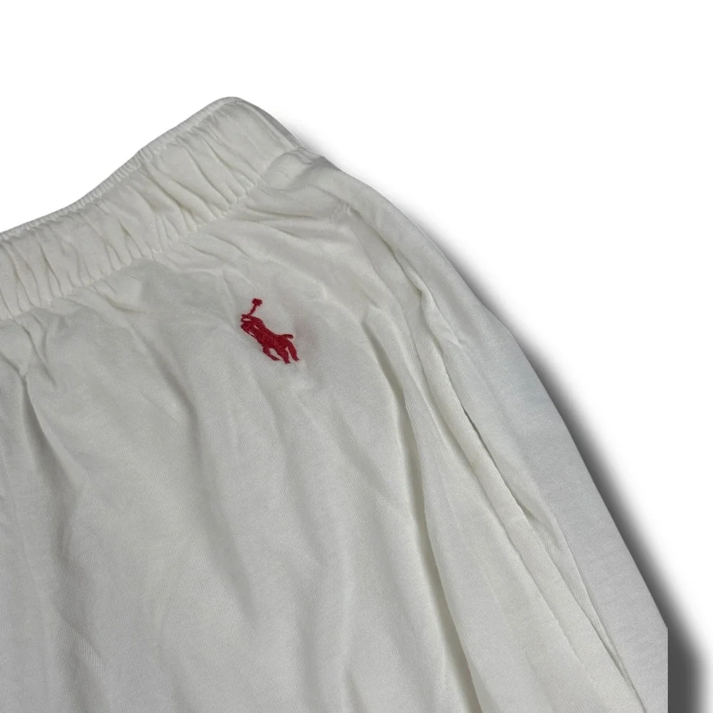 NWOT Polo Ralph Lauren Mens Pajama Lounge Pants Size Large L White Cotton‎